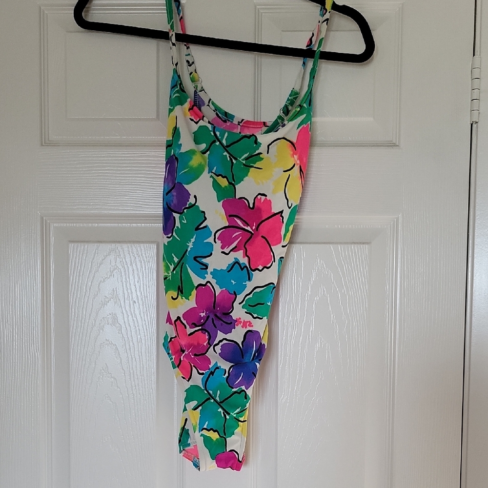 Floral Multicolor Swimsuit Onepiece